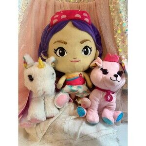 Big head Chibi Barbie Butterfly Princess 6 ” plush doll with Unicorn
